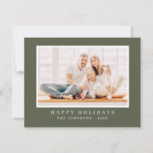 モダンシンプルクリスマスカスタム写真 シーズンカード (正面)
