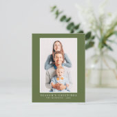 モダンシンプルクリスマスカスタム写真 シーズンカード (スタンド正面)