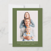 モダンシンプルクリスマスカスタム写真 シーズンカード (正面)