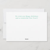 モダンシンプルクリスマス写真ホリデーカード シーズンカード (裏面)