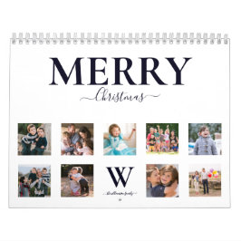 モダンシンプルクリスマス写真 カレンダー