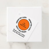 モダンシンプルクールタイポグラフィハッピーハローウィン フェイバータグ (インサイチュ)