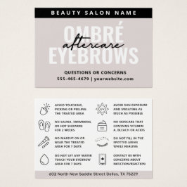 モダンシンプルグラデーション粉まきアフターケアカード