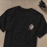 モダンシンプルグランジカスタムバッジPet写真名 Tシャツ<br><div class="desc">セリフシンプルデザインで構成され、クラシックタイポグラフィを追加したカスタム。</div>