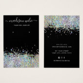 モダンシンプルグリッタージュエリーイヤリング表示カード (正面&裏面)