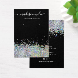 モダンシンプルグリッタージュエリーイヤリング表示カード