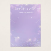 モダンシンプルグリッタージュエリーイヤリング表示カード (正面)