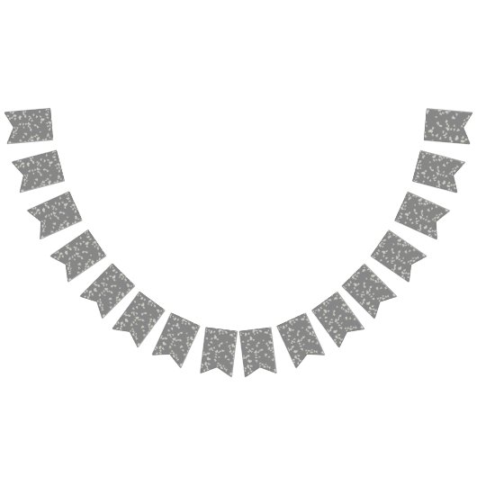 モダンシンプルグレイ バンティングフラッグ (全)