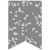 モダンシンプルグレイ バンティングフラッグ (第1の旗)