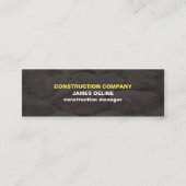 モダンシンプルグレーストーンズ建築 スキニー名刺 (正面)