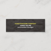 モダンシンプルグレーストーンズ建築 スキニー名刺 (正面)