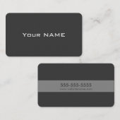 モダンシンプルグレー 名刺 (正面/裏面)
