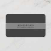 モダンシンプルグレー 名刺 (裏面)