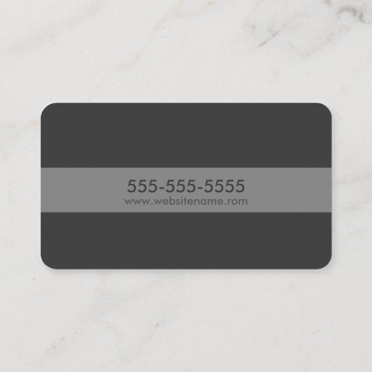 モダンシンプルグレー 名刺 (裏面)