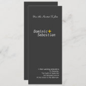 モダンシンプルゲイ 招待状 (正面/裏面)