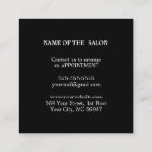 モダンシンプルサロン割引クーポン 割引カード (裏面)