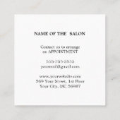 モダンシンプルサロン割引クーポン 割引カード (裏面)