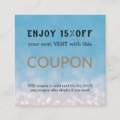 モダンシンプルサロン割引クーポン 割引カード (正面)