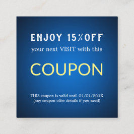 モダンシンプルサロン割引クーポン 割引カード