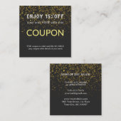 モダンシンプルサロン割引クーポン 割引カード (正面/裏面)