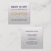 モダンシンプルサロン割引クーポン 割引カード (正面/裏面)