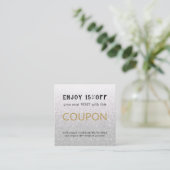 モダンシンプルサロン割引クーポン 割引カード (スタンド正面)