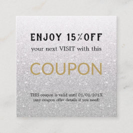 モダンシンプルサロン割引クーポン 割引カード