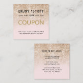 モダンシンプルサロン割引クーポン 割引カード (正面/裏面)