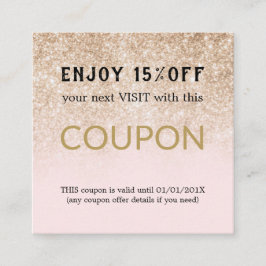 モダンシンプルサロン割引クーポン 割引カード