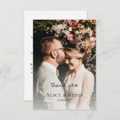 モダンシンプルサンキューカード (正面/裏面)