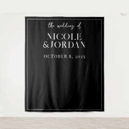 モダンシンプルシック結婚の背景 タペストリー