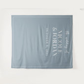 モダンシンプルシック結婚の背景 タペストリー (正面(横))