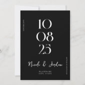 モダンシンプルシッ結婚クス セーブザデート (正面)