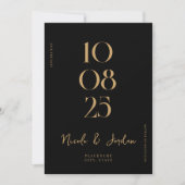 モダンシンプルシッ結婚クス セーブザデート (正面)