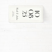 モダンシンプルシッ結婚クス 横断幕 (インサイチュ)