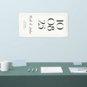 モダンシンプルシッ結婚クス 横断幕 (トレードショー)