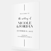 モダンシンプルシッ結婚ク アクリルサイン (傾斜)