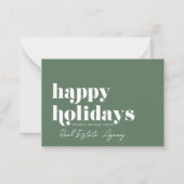 モダンシンプルシ実在ック ノートカード (正面)