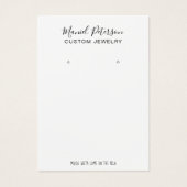 モダンシンプルジュエリー表示カード (正面)