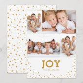 モダンシンプルジョイホリデイフォトコラージュカード シーズンカード (正面/裏面)