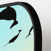 モダンシンプルジンベイジンベイジンコウ ピックルボールラケット (左詳細)