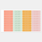 モダンシンプルスクリプガーリーピンク防水名 ラベル (シート)