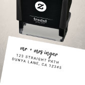 モダンシンプルスクリプ結婚ト名 セルフインキングスタンプ