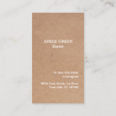  モダンシンプルスケッチフローラ  名刺 (裏面)