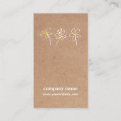  モダンシンプルスケッチフローラ  名刺 (正面)