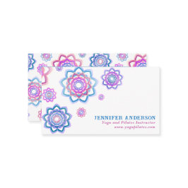 モダンシンプルスパーソナライズされたピンクパステル 名刺