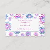 モダンシンプルスパーソナライズされたピンクパステル 名刺 (裏面)