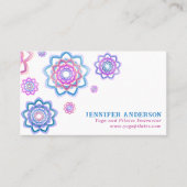 モダンシンプルスパーソナライズされたピンクパステル 名刺 (正面)