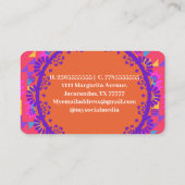 モダンシンプルスペインの 名刺 (裏面)