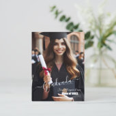 モダンシンプルスペインのPhoto Scriptの招待状 案内ポストカード (スタンド正面)